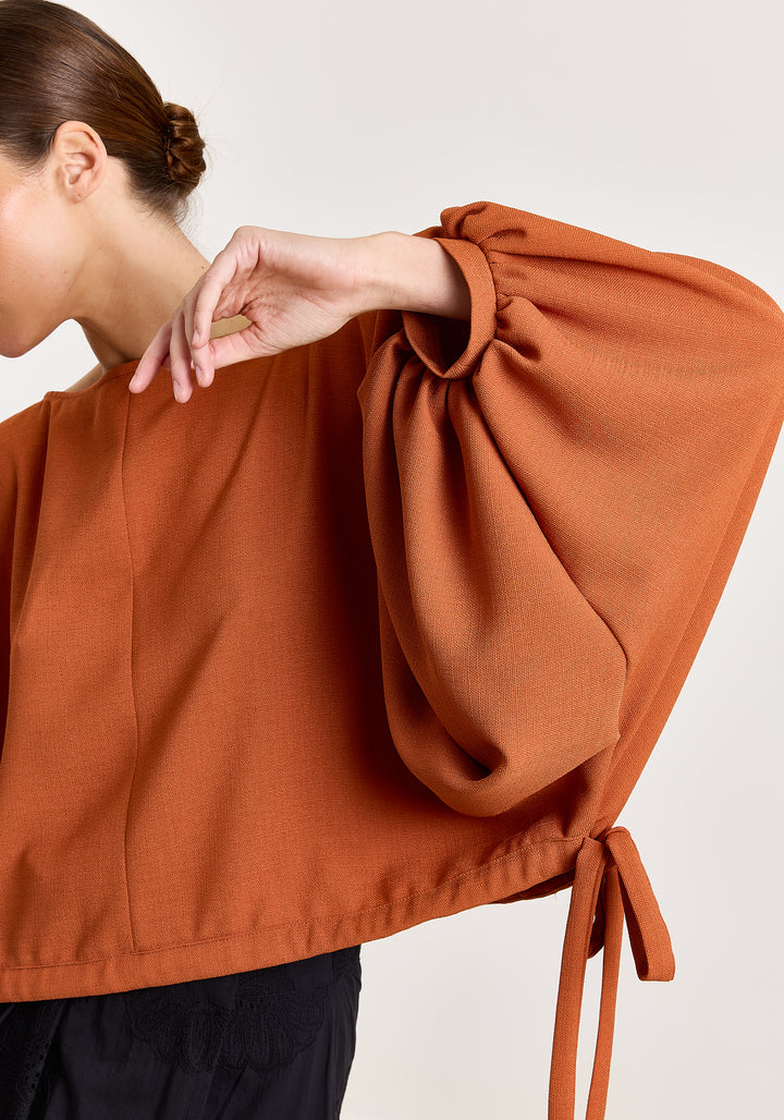 Rosie Textured Uni Woven Rust