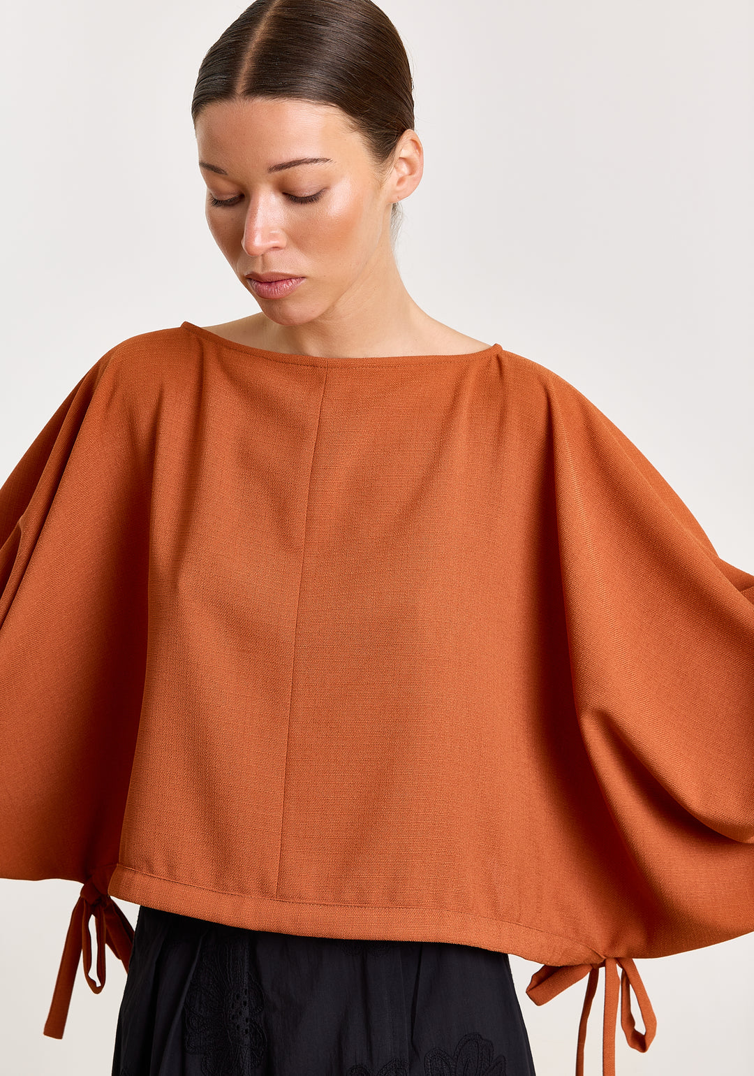 Rosie Textured Uni Woven Rust