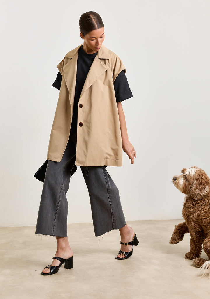 Sabine Short Gabardine Sand