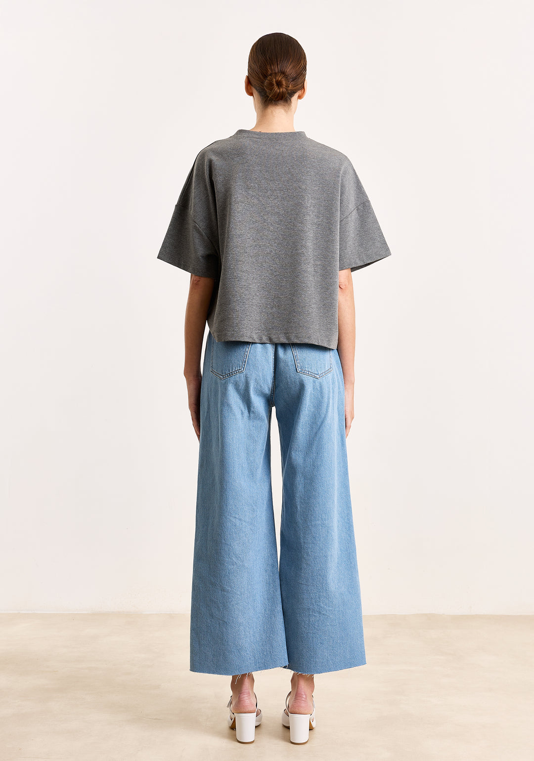 Mich Cotton Stretch Mid Grey