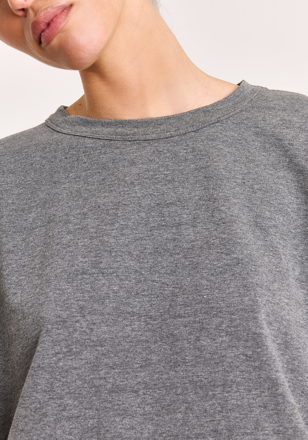 Madeline Cotton Stretch Mid Grey