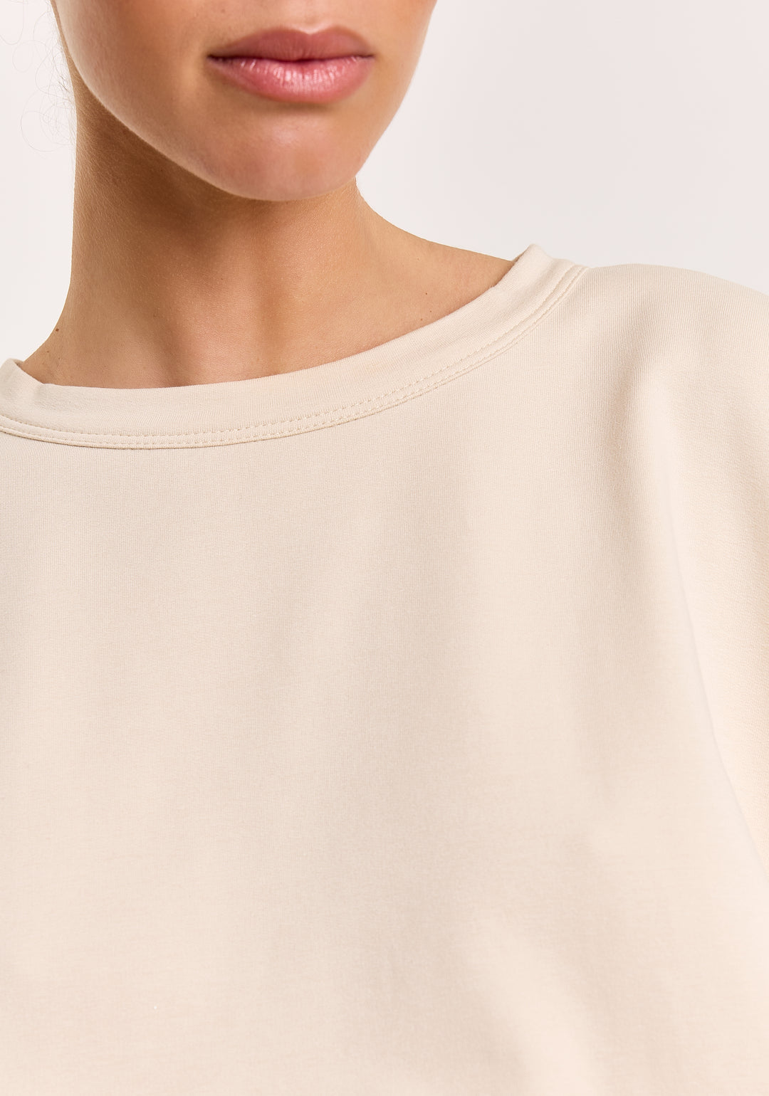 Madeline Cotton Stretch Champagne