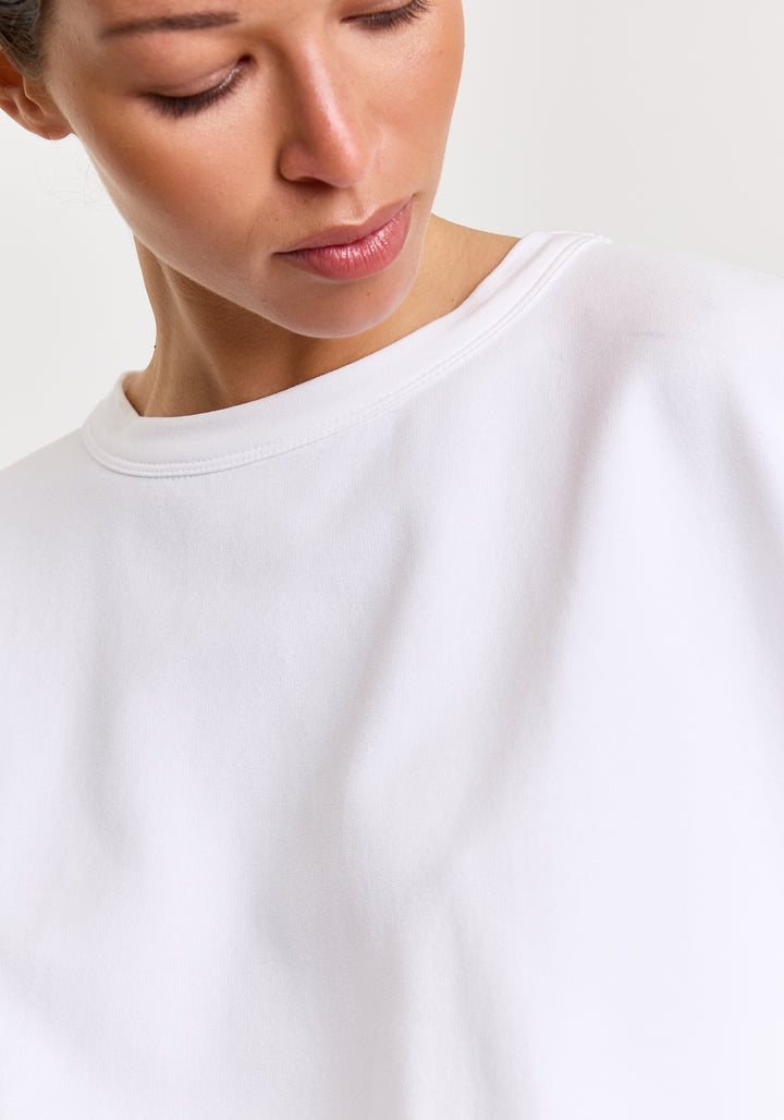 Madeline Cotton Stretch White