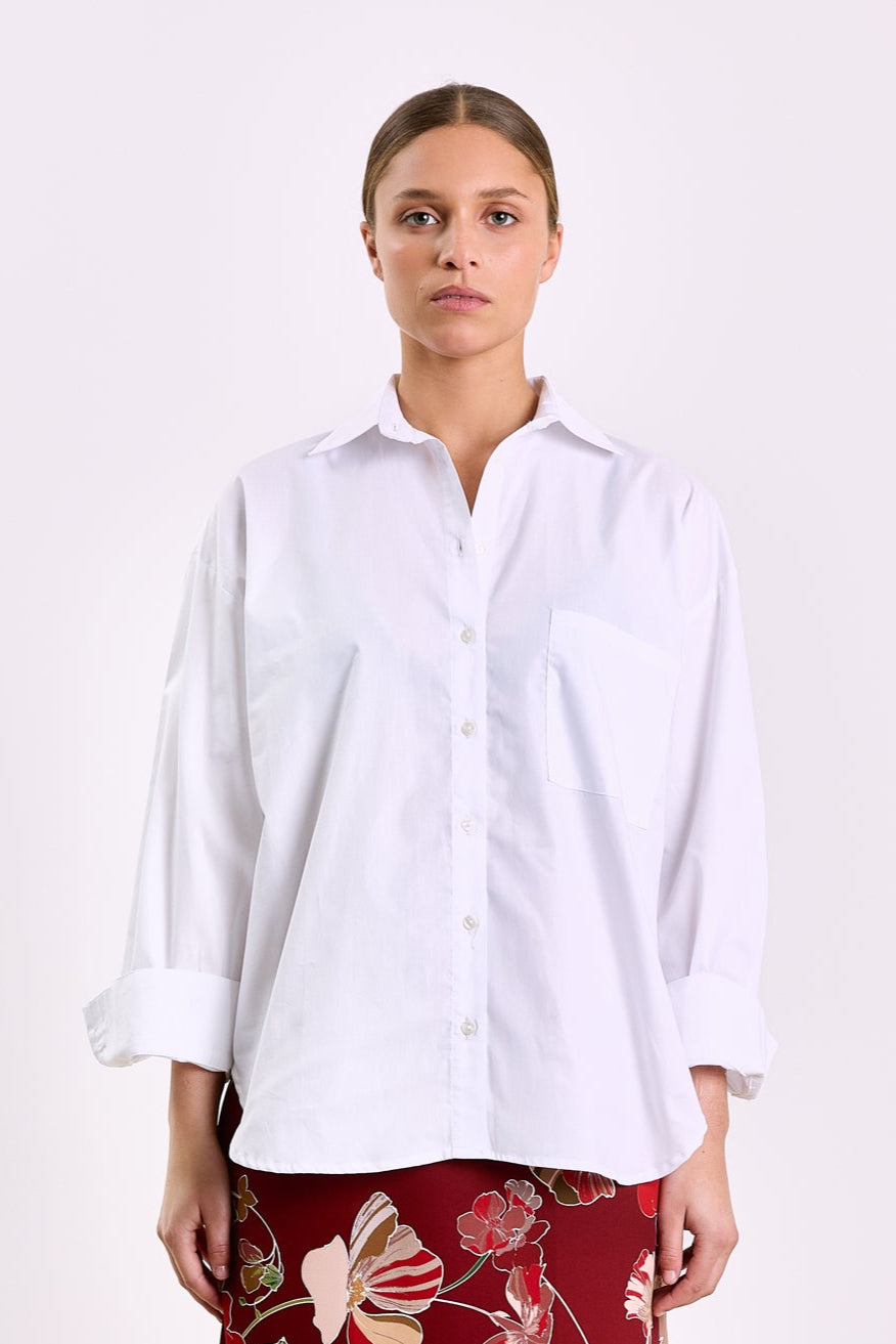 Laurine Shirting Uni White