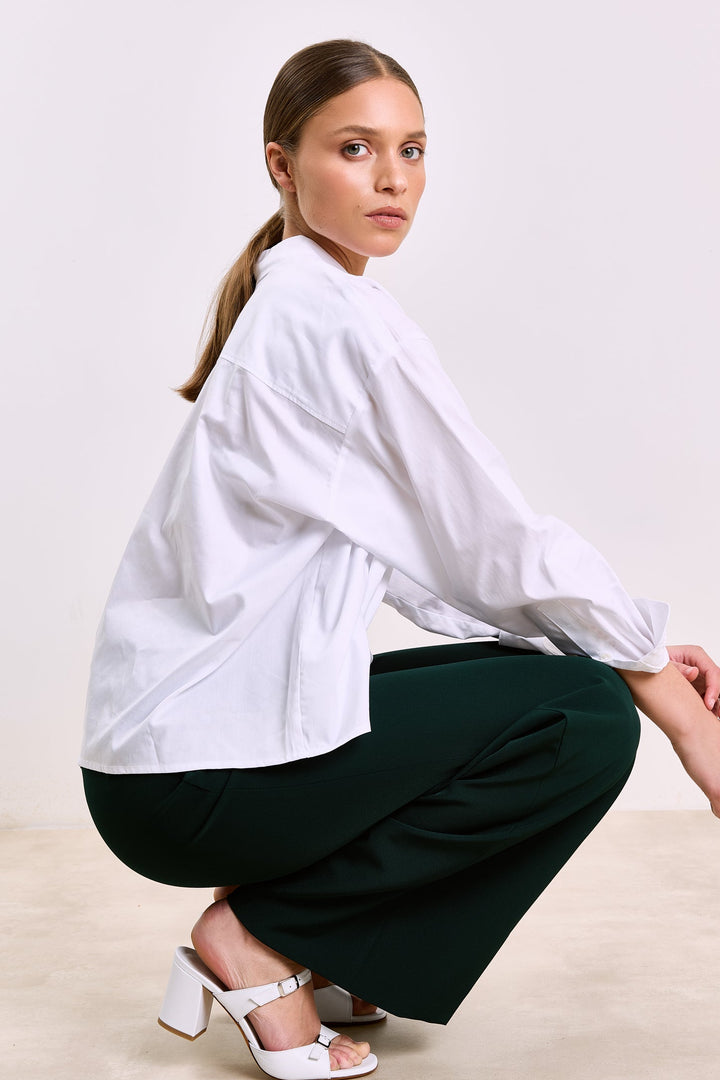 Florence Shirting Uni White
