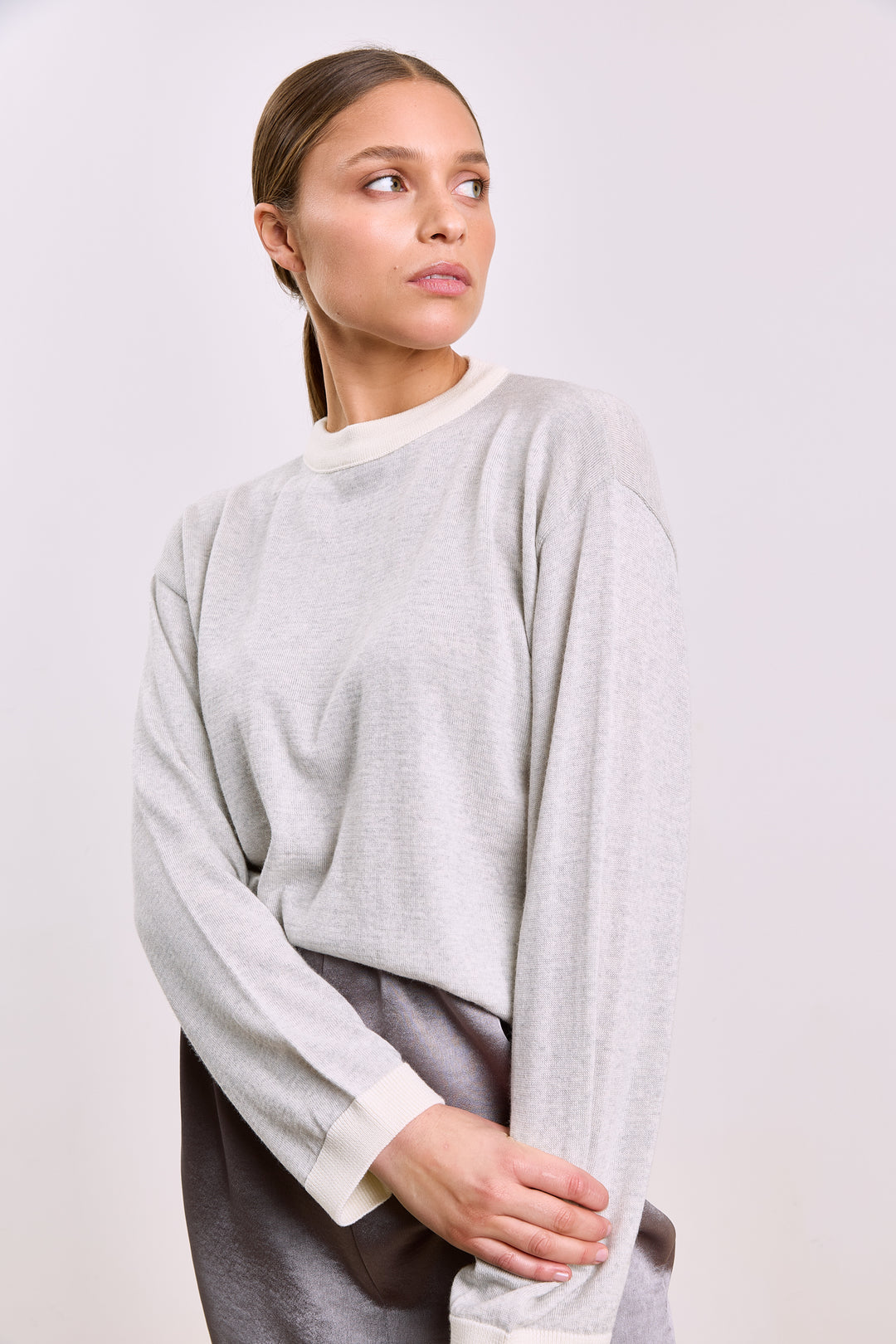 Steffi Basic Knit Light Grey