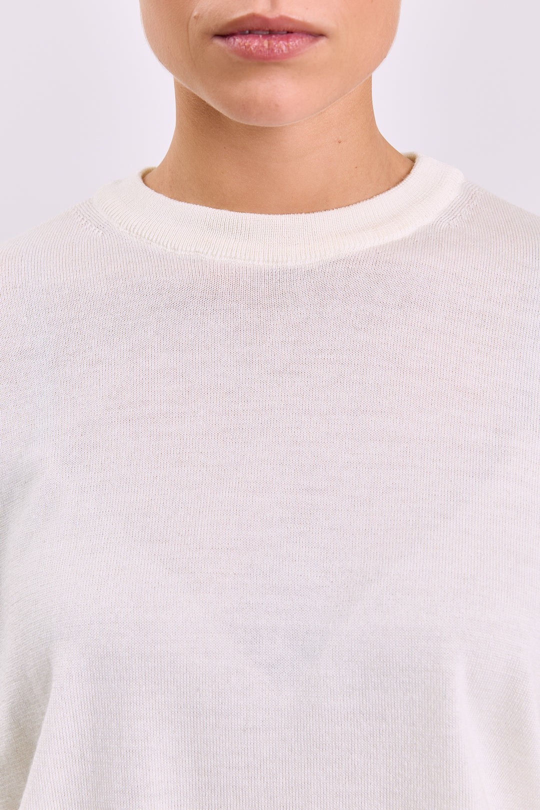 Stephanie Basic Knit Cream