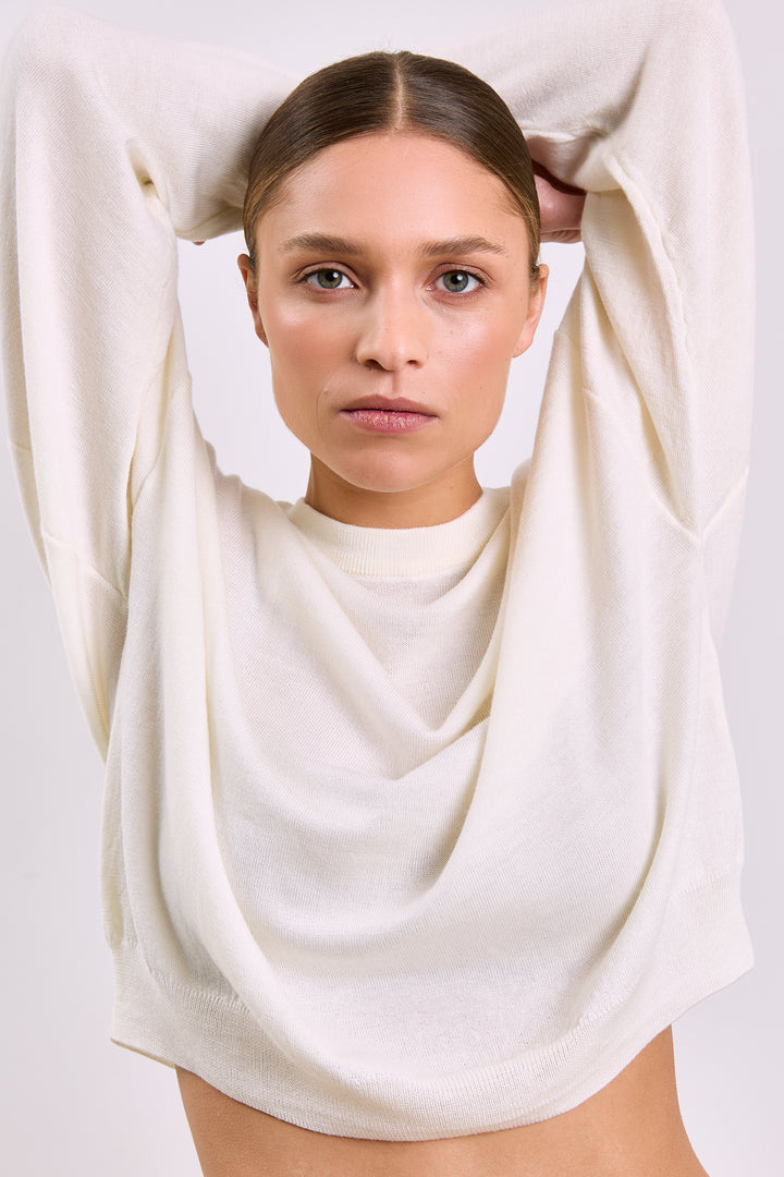 Stephanie Basic Knit Cream