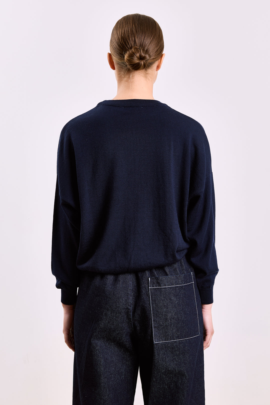 Stephanie Basic Knit Navy