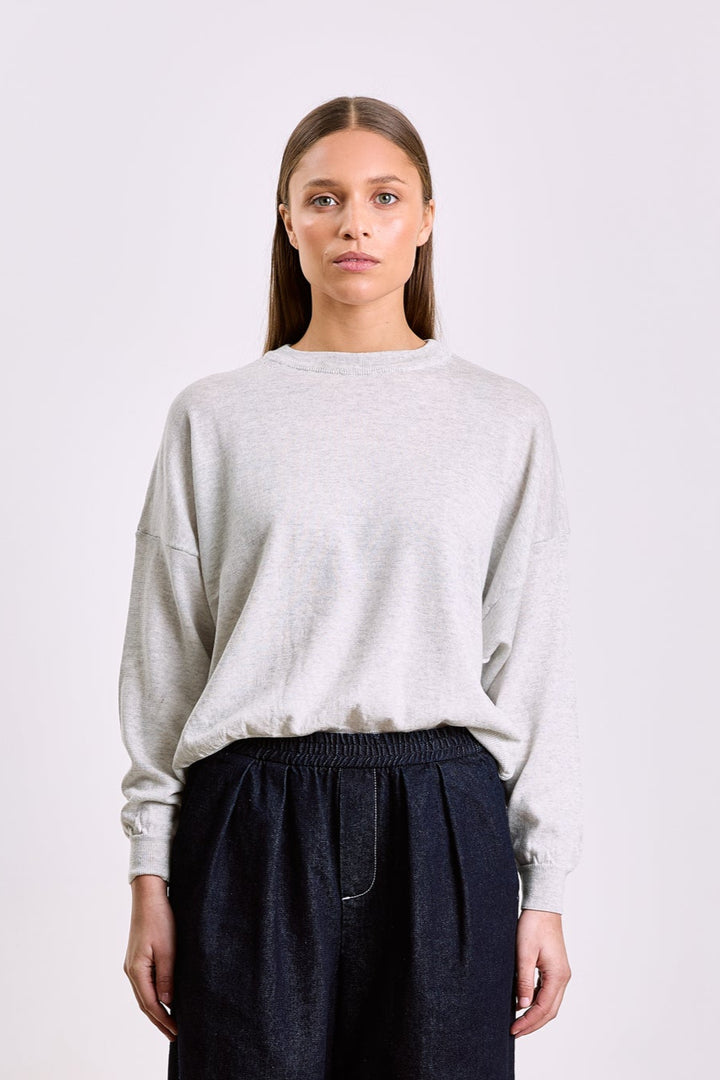 Stephanie Basic Knit Light Grey