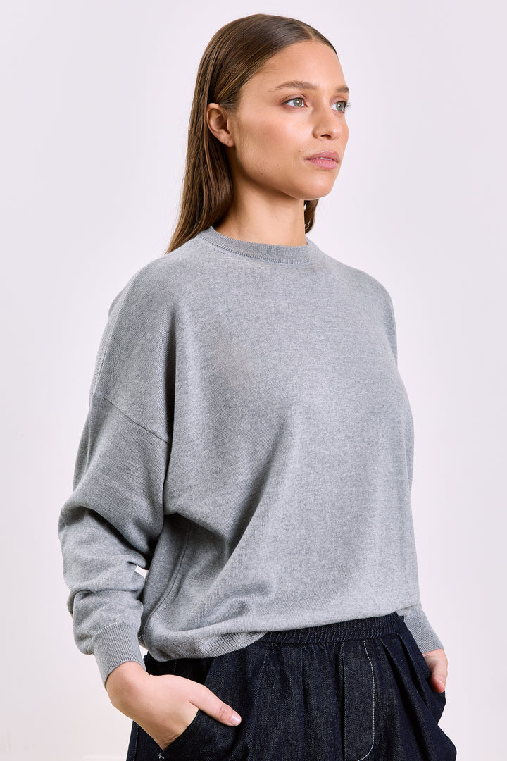 Stephanie Basic Knit Grey