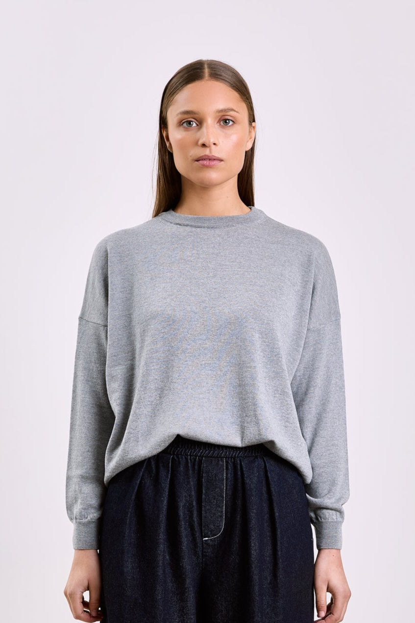 Stephanie Basic Knit Grey