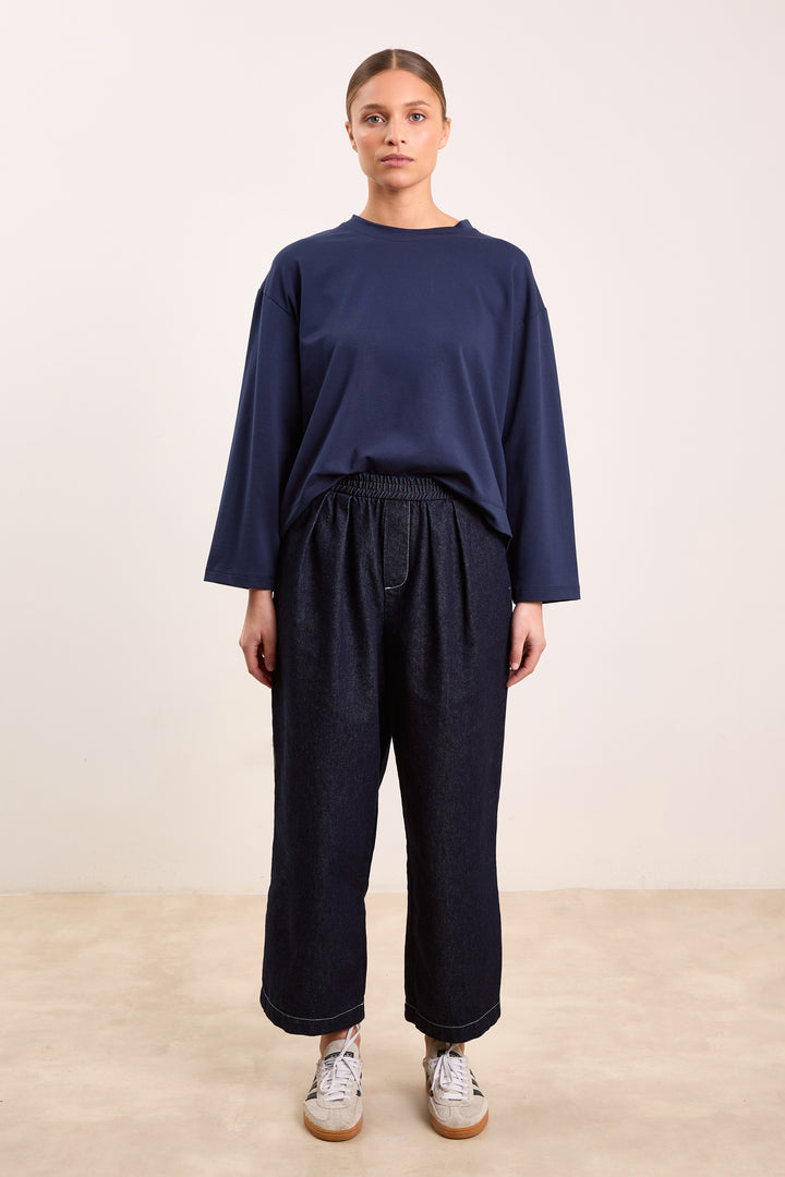 Lilly Light French Terry Navy