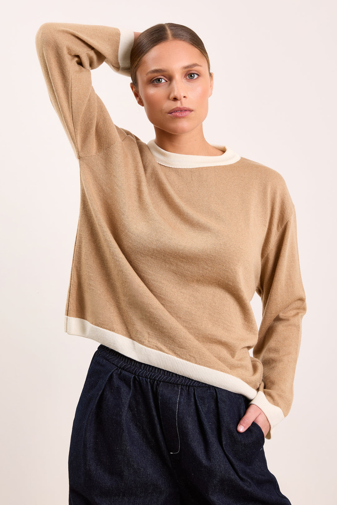 Steffi Basic Knit Camel