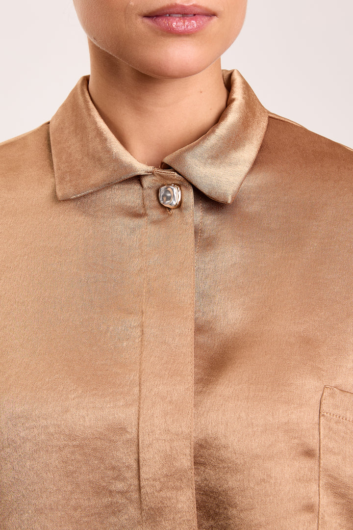 Yannick Brushed Uni Satin Caramel