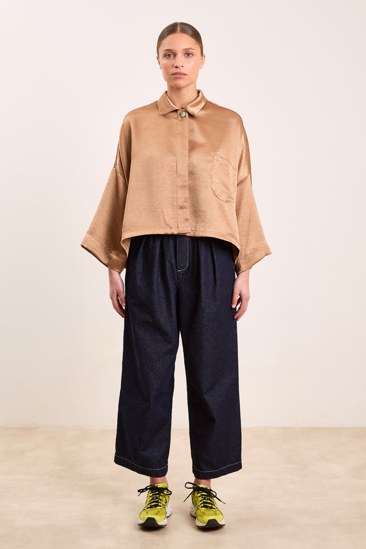 Yannick Brushed Uni Satin Caramel