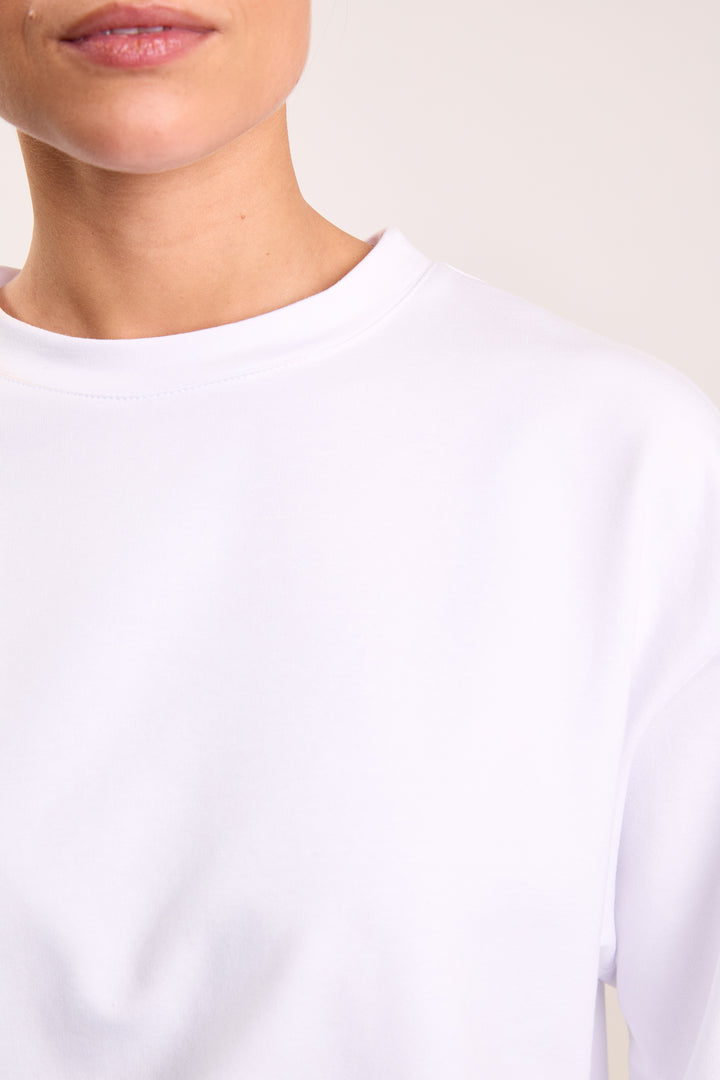 Lilly Light French Terry White