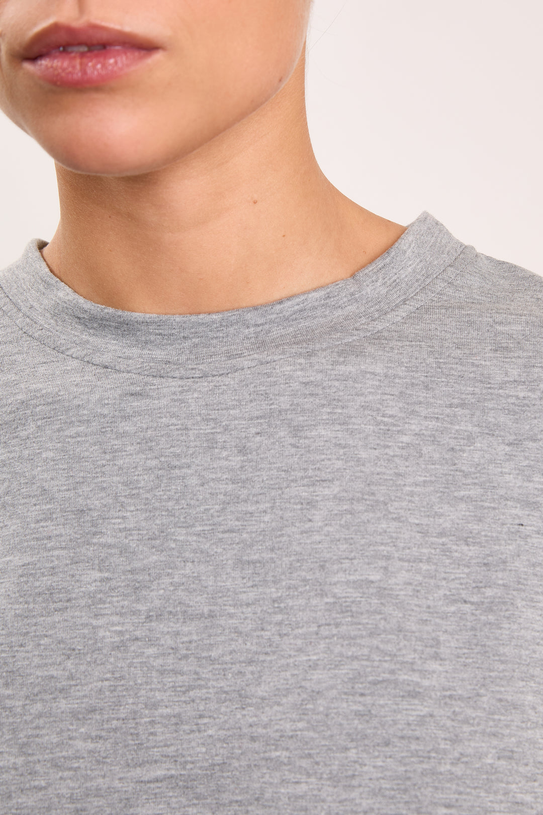 Lilly Light French Terry Mid Grey