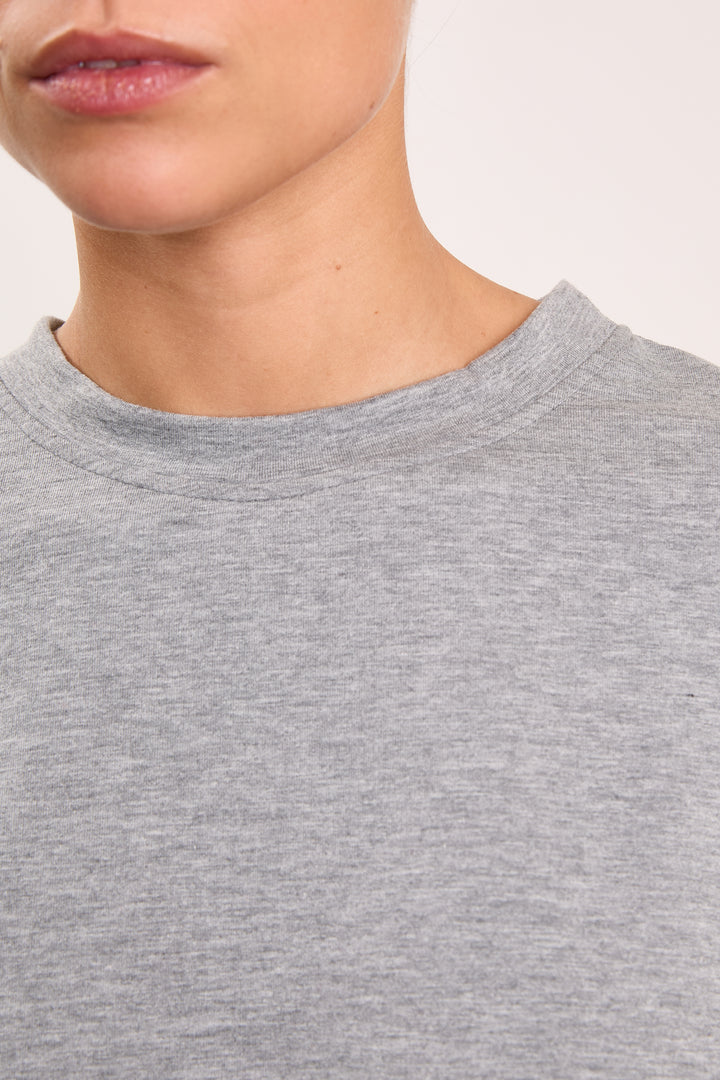 Lilly Light French Terry Mid Grey