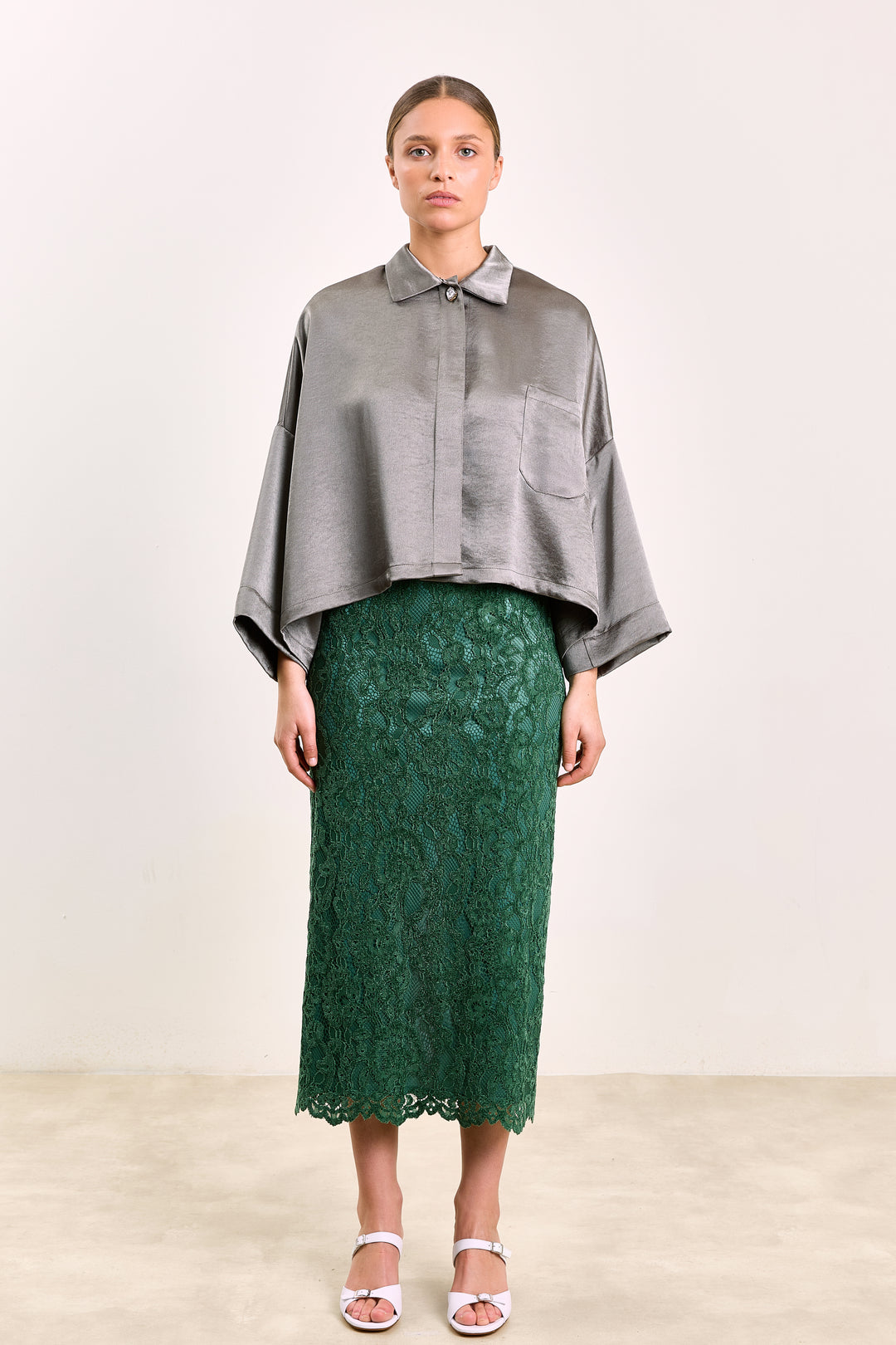 Yannick Brushed Uni Satin Dark Olive