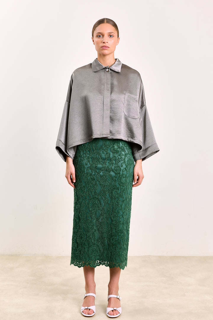 Yannick Brushed Uni Satin Dark Olive