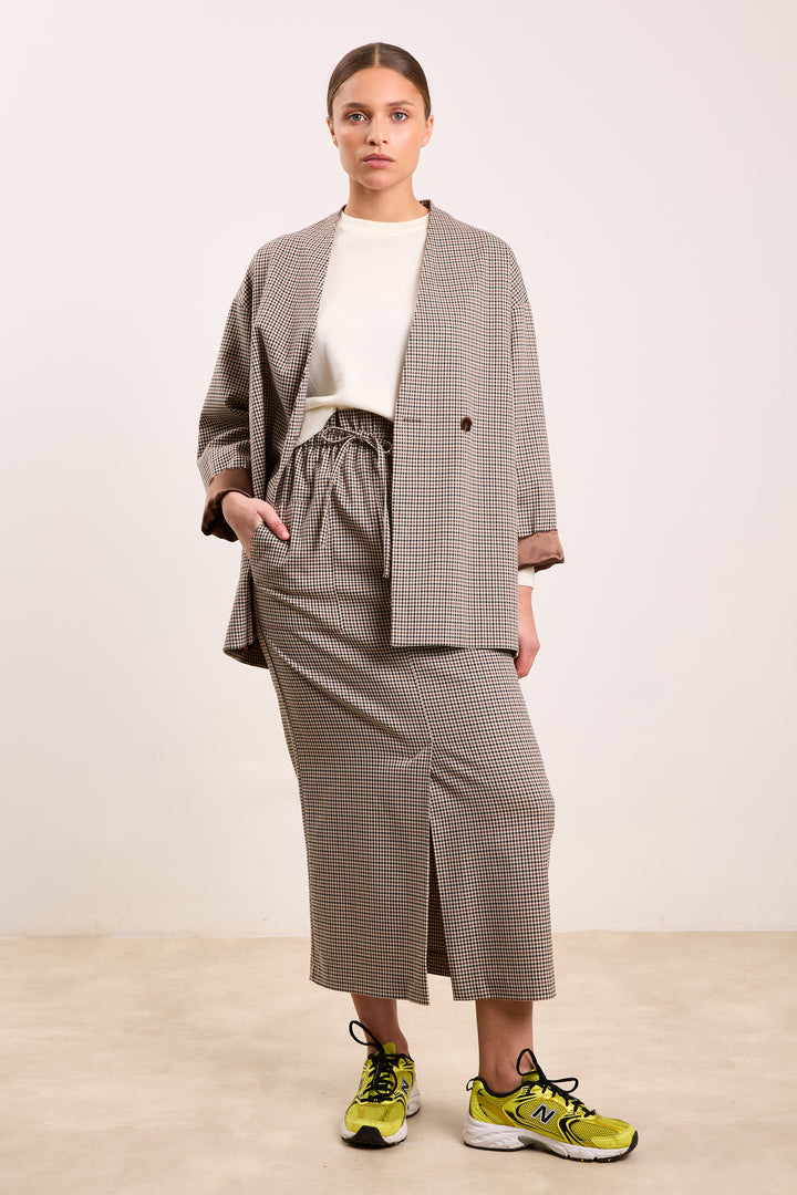 Kate English Checks Brown