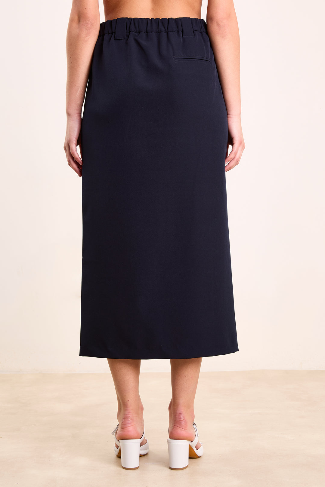 Andre Flowy Crepe Navy