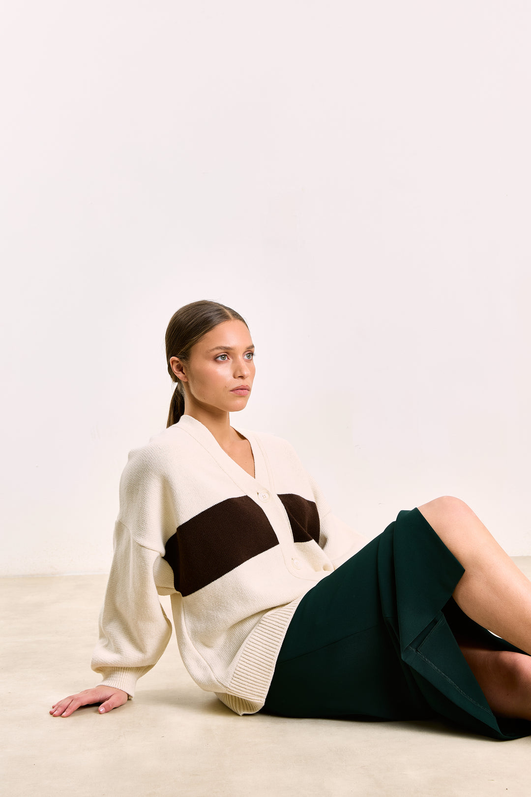 Mouche Wool Blend - Off White/Brown