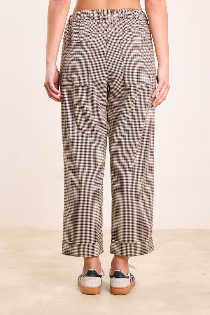 Jeanne English Checks Brown