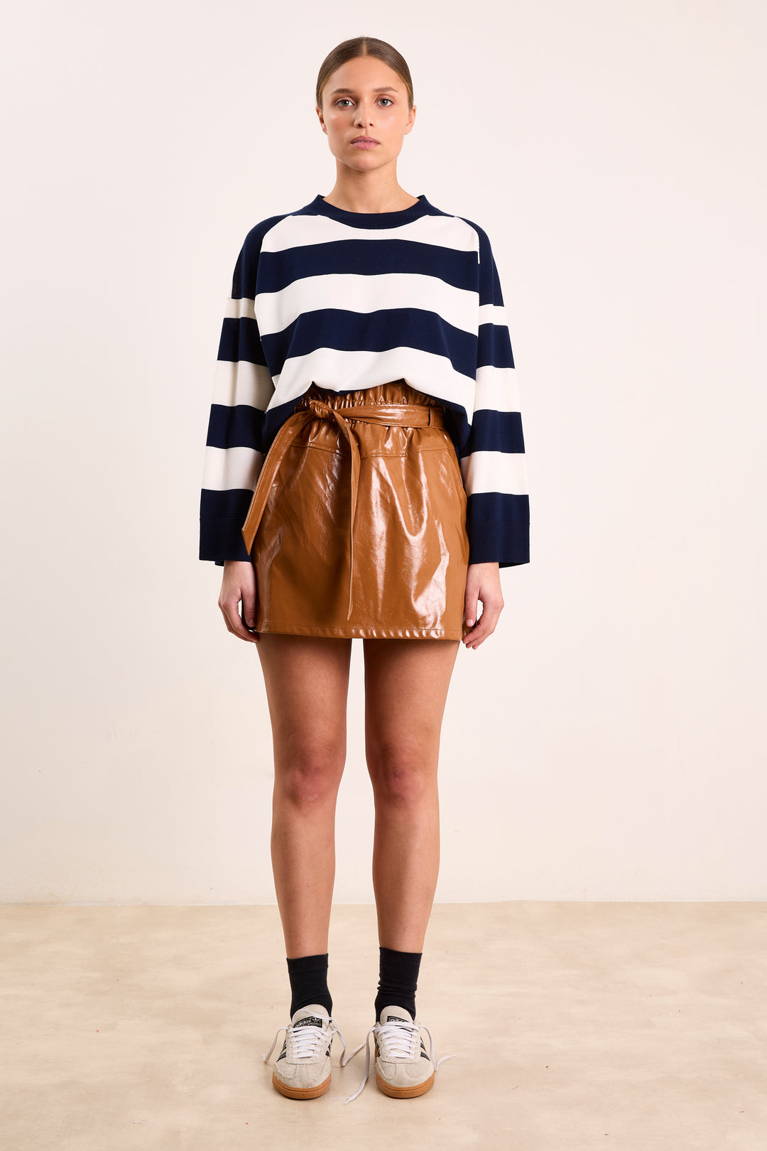 Sasha Merino Wool Navy/Off White