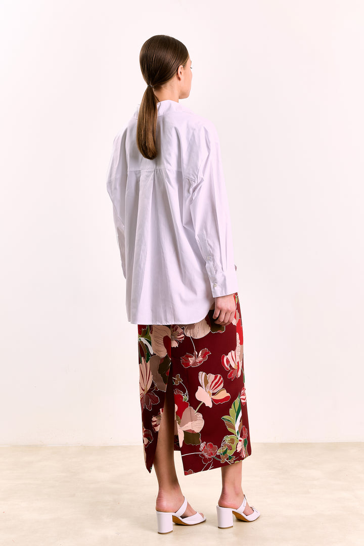 Eloise Botanical Flower Burgundy