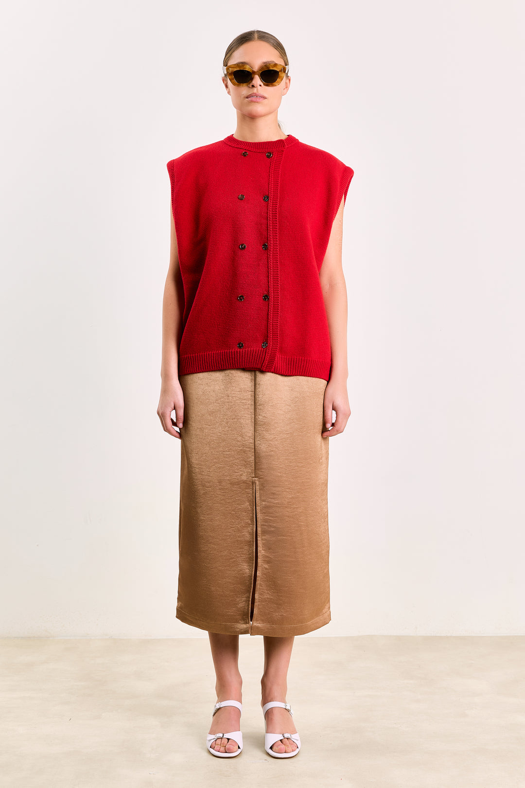 Max Wool Blend - Non Rib Red