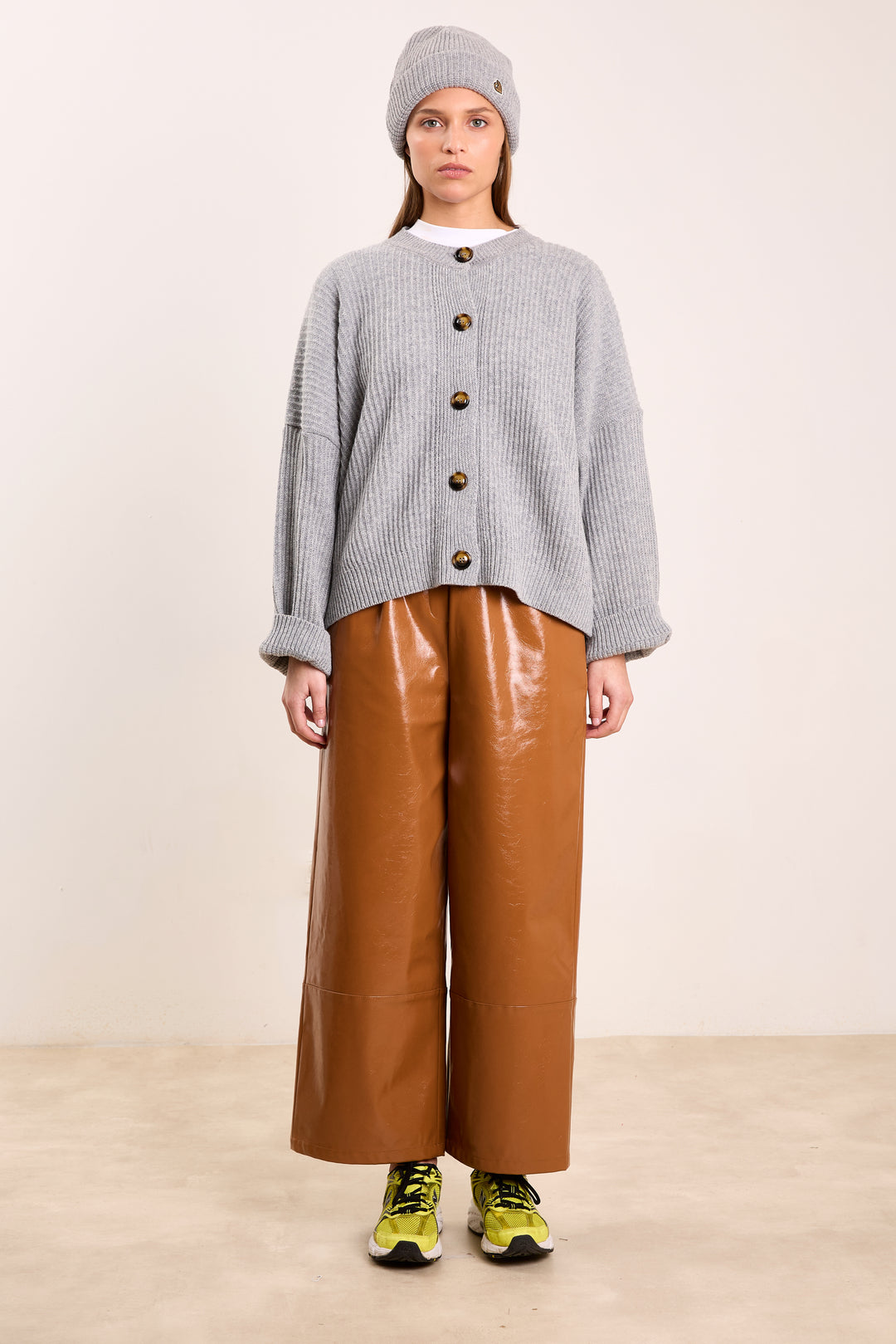 Peppa Wool Blend - Rib Light Grey