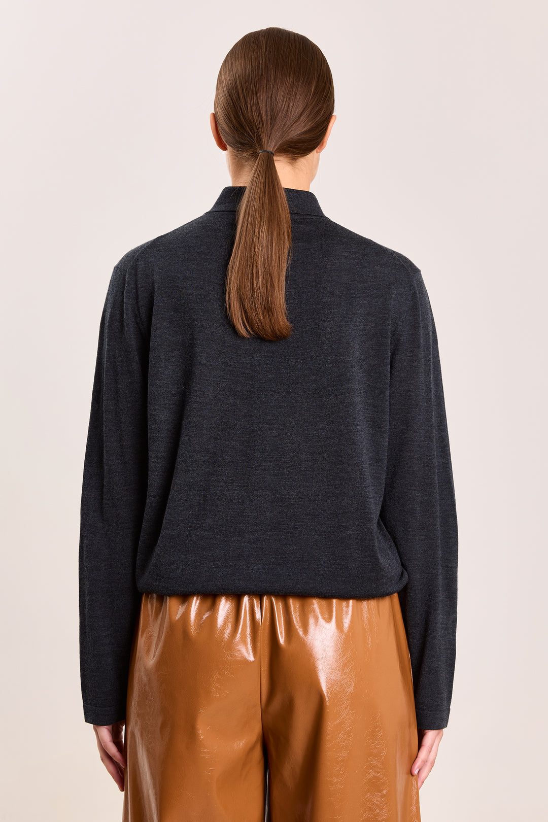 Stevie Merino Wool Dark Grey