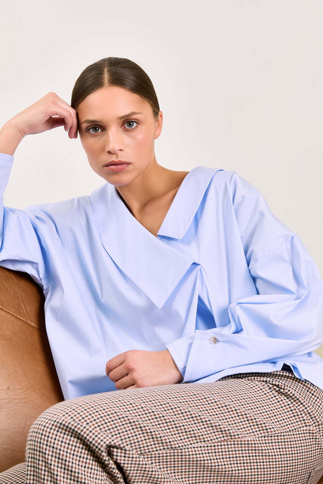 Jeanne English Checks Brown