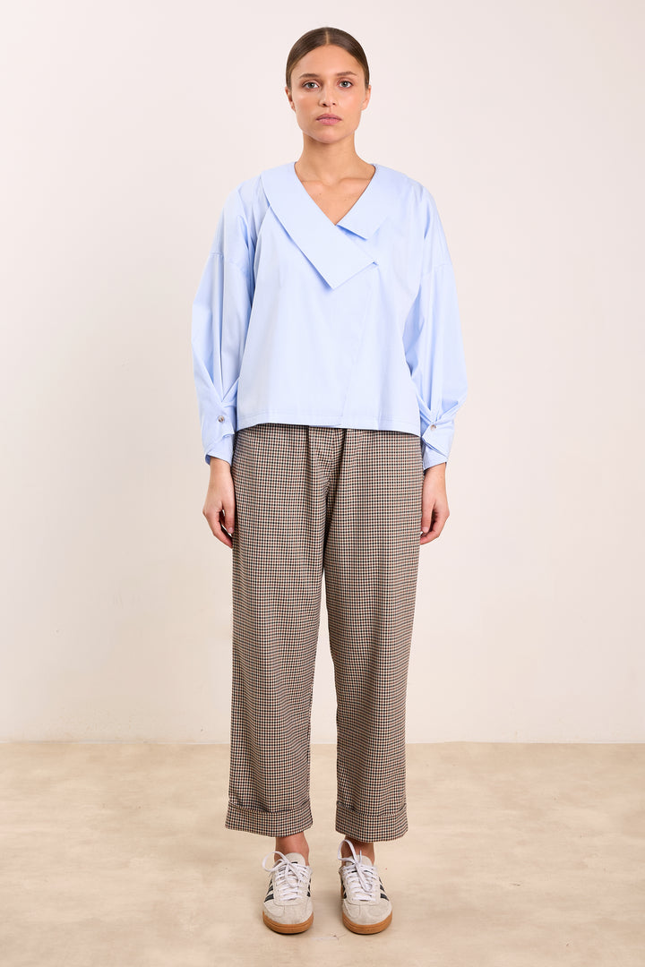 Jeanne English Checks Brown