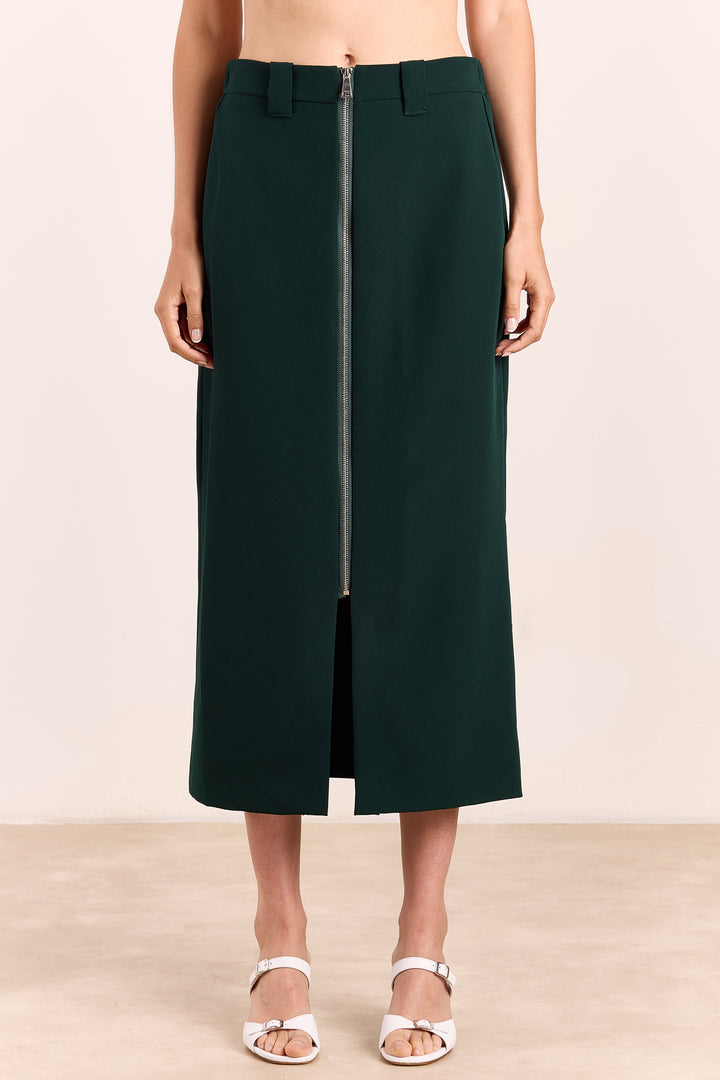 Andre Flowy Crepe Pine Green