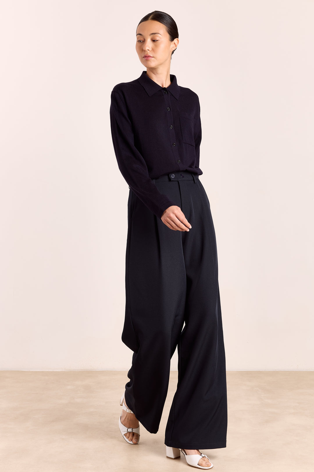 Stevie Merino Wool Navy