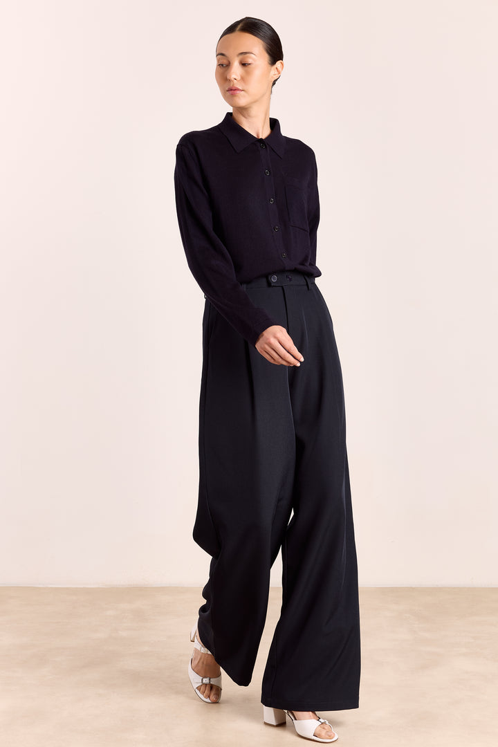 Stevie Merino Wool Navy