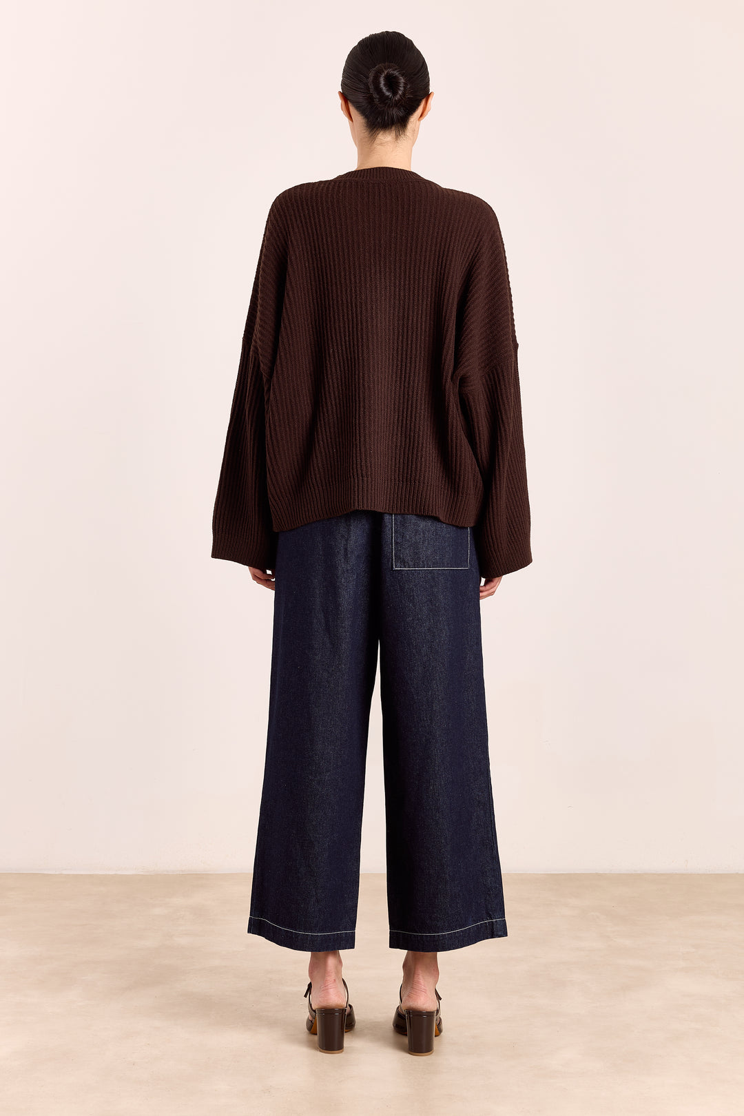 Peppa Wool Blend - Rib Brown