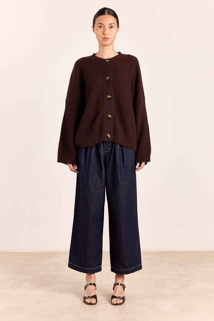 Peppa Wool Blend - Rib Brown