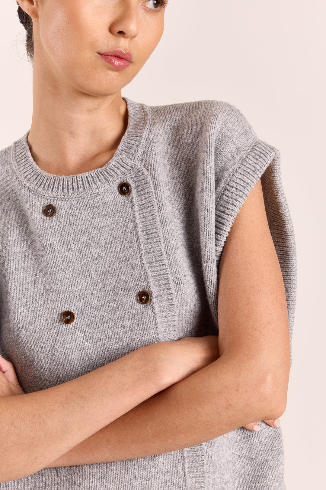 Max Wool Blend - Non Rib Light Grey