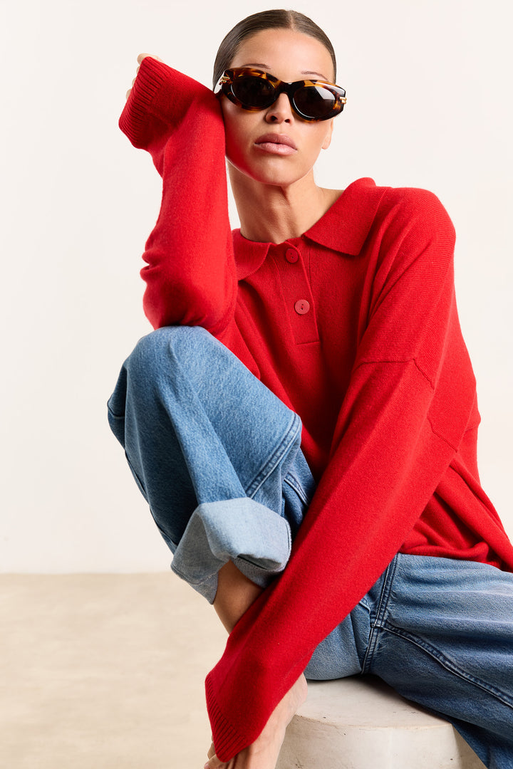 Stacy Cashmere Red