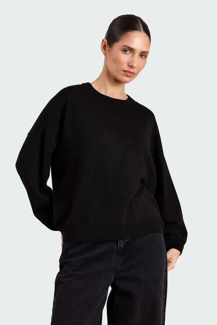 Stephanie Basic Knit Black