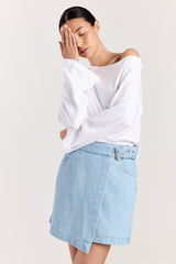 Archie T-shirt Uni Solid White