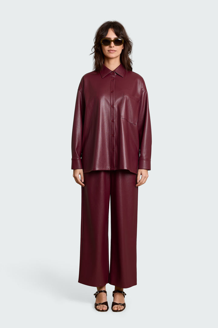 Sigrid Vegan Leather Burgundy