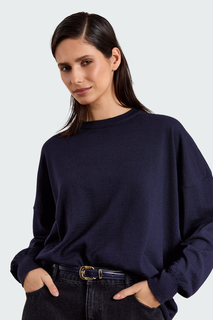 Oline Basic Knit Midnight