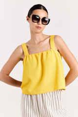 Maddie Uni Textured Woven Limoncello