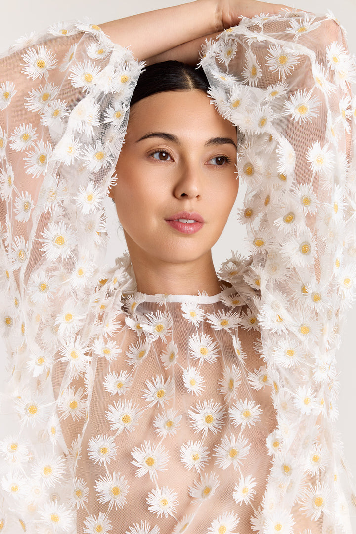 Lizzie Sheer Daisy White