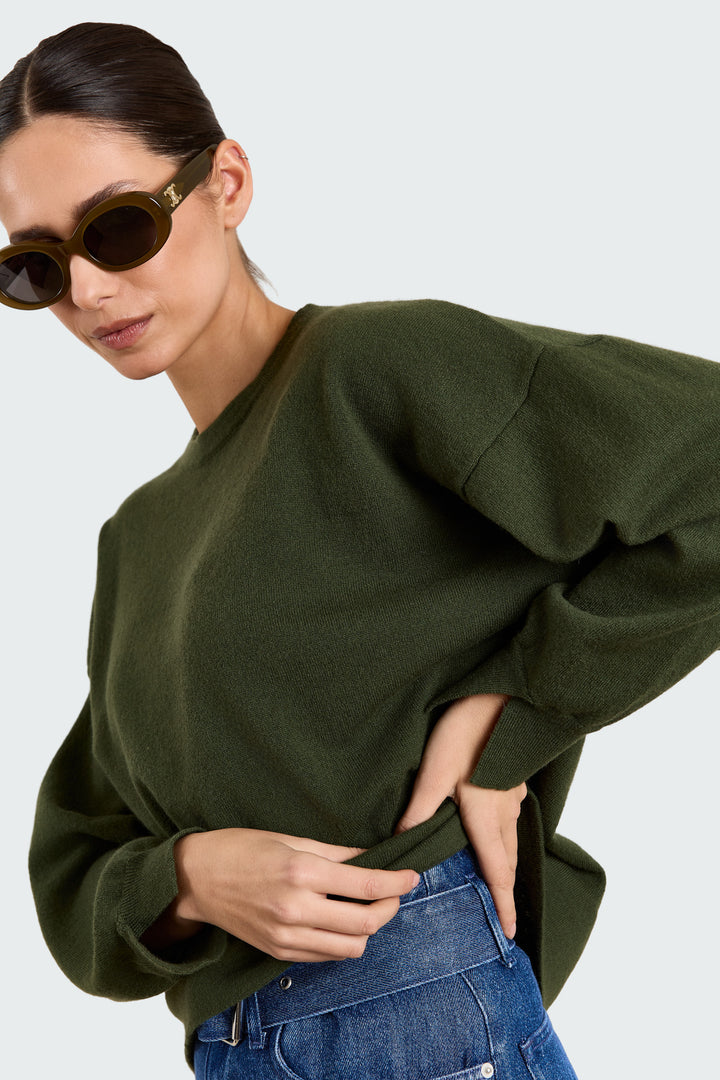 Coby Cashmere Merino Military